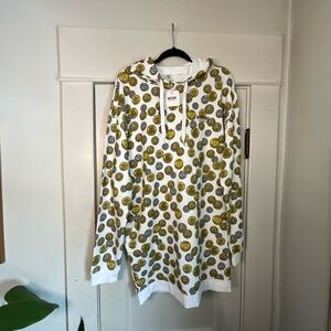 Moschino Underwear Coin Print Hoodie Dress NWT